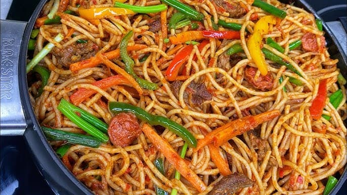 Jollof Spaghetti
