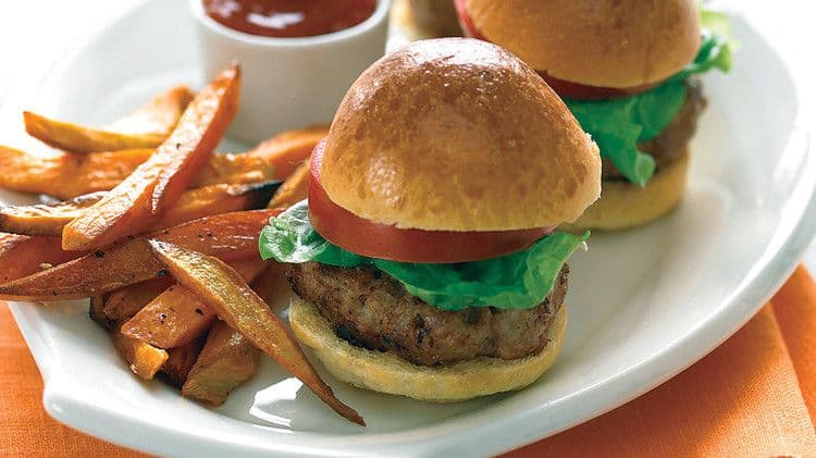 Mini Burger with French Fries