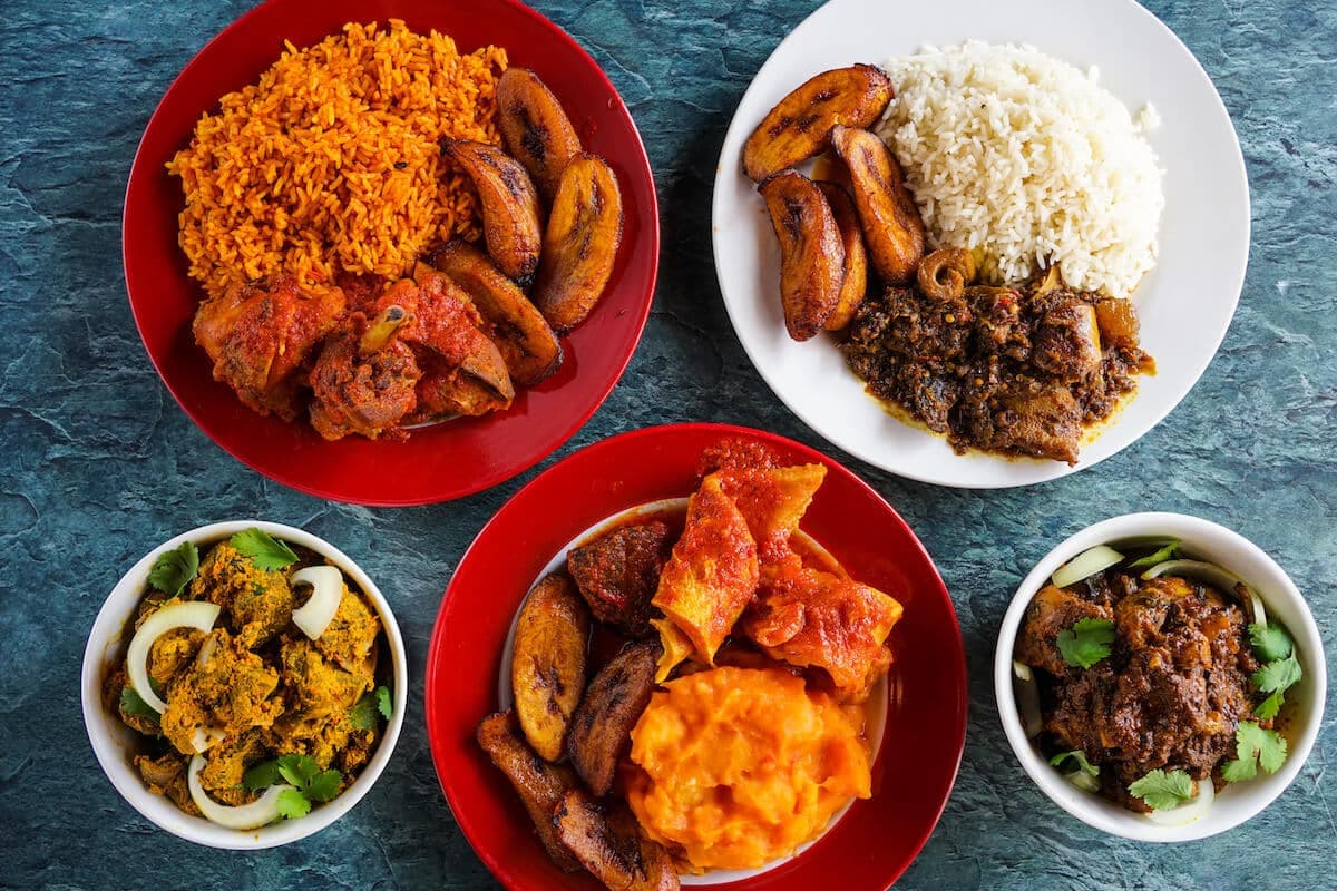 African food — at OLAM Restaurant Berlin